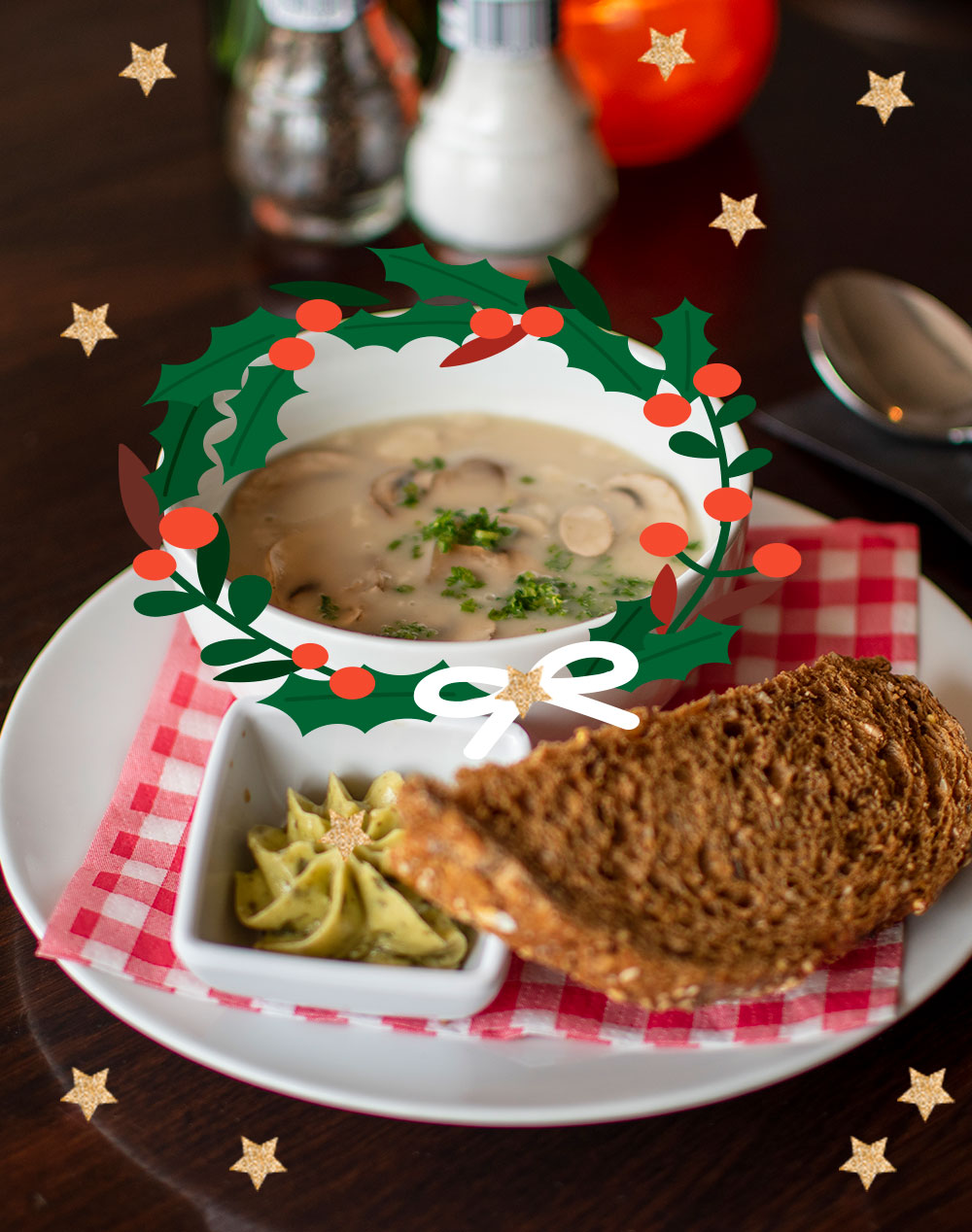 kerst-Champignonsoep Kerst bij Het Friethuys Schaijk